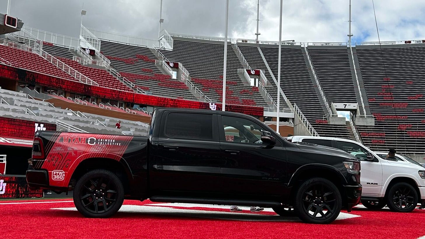 Utah Football Receives 2024 Ram Trucks In NIL Deal