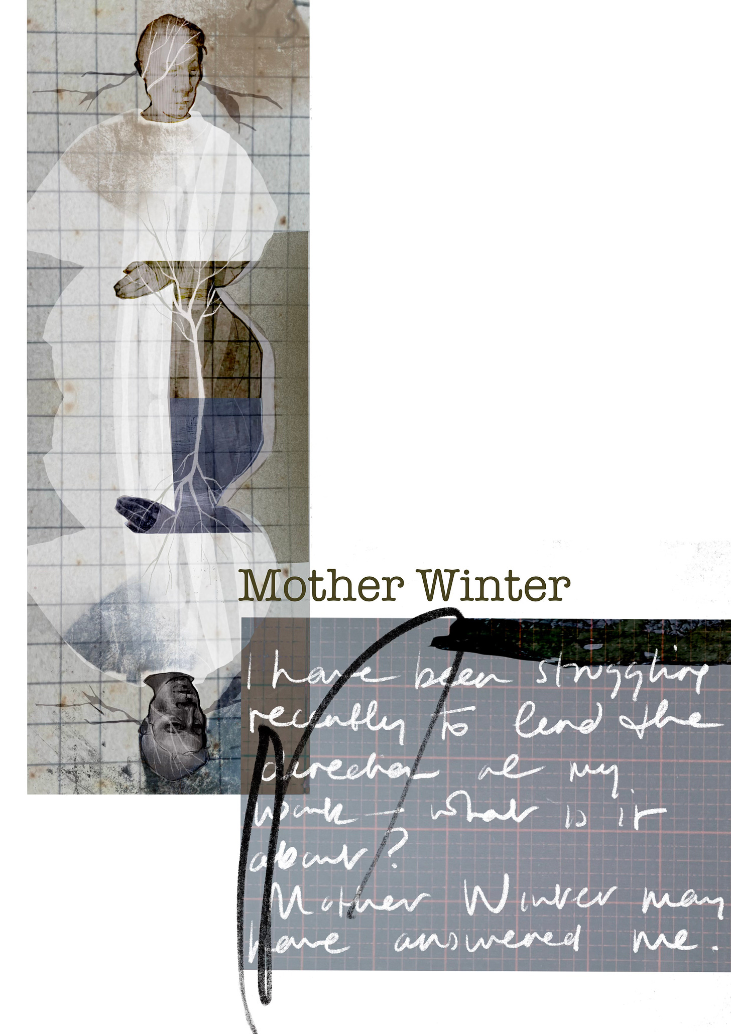 I have been struggling recently to find the direction of my work - what is it about? Mother Winter may have answered me.