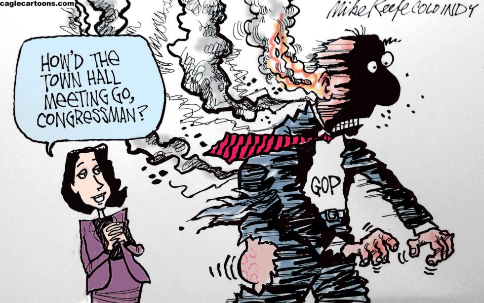 Town Hall Meeting Cartoons