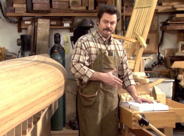 Q: what are some good books about general Ron Swanson type knowledge? ( Woodworking, tools, repairs, etc) : r/PandR