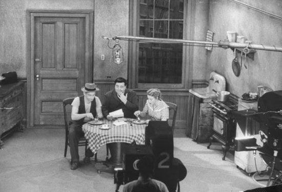 The 1955 Honeymooners set with Peerless stove