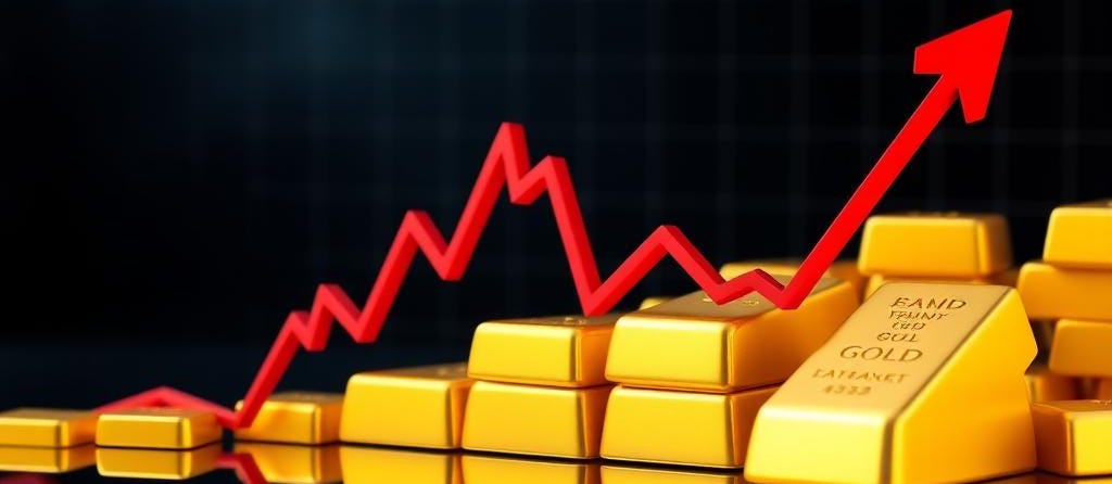 Gold Price Chart Showing Recent Decline