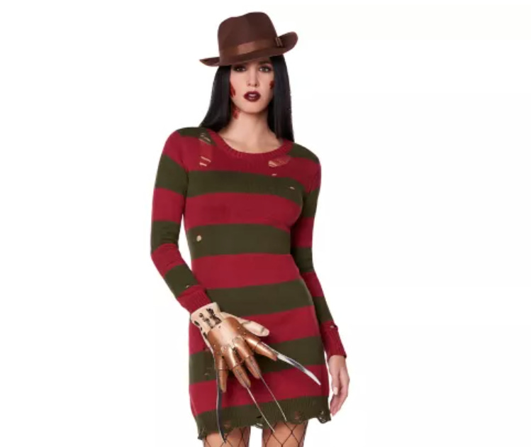 Kind of a sexy lady Freddy Kreuger costume.