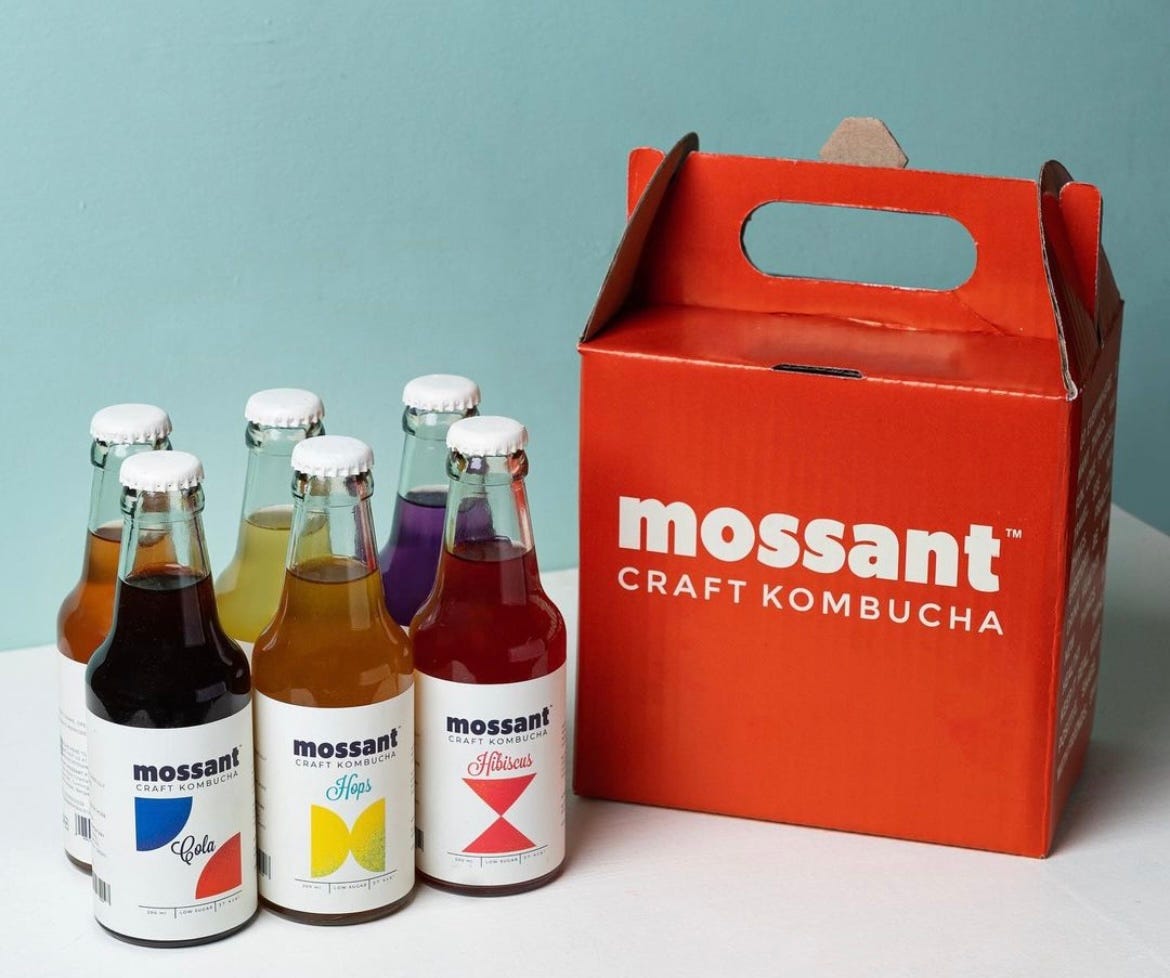 photo of indian kombucha brand mossant