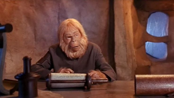 Maurice Evans as Dr. Zaius, Planet of the Apes (1968)