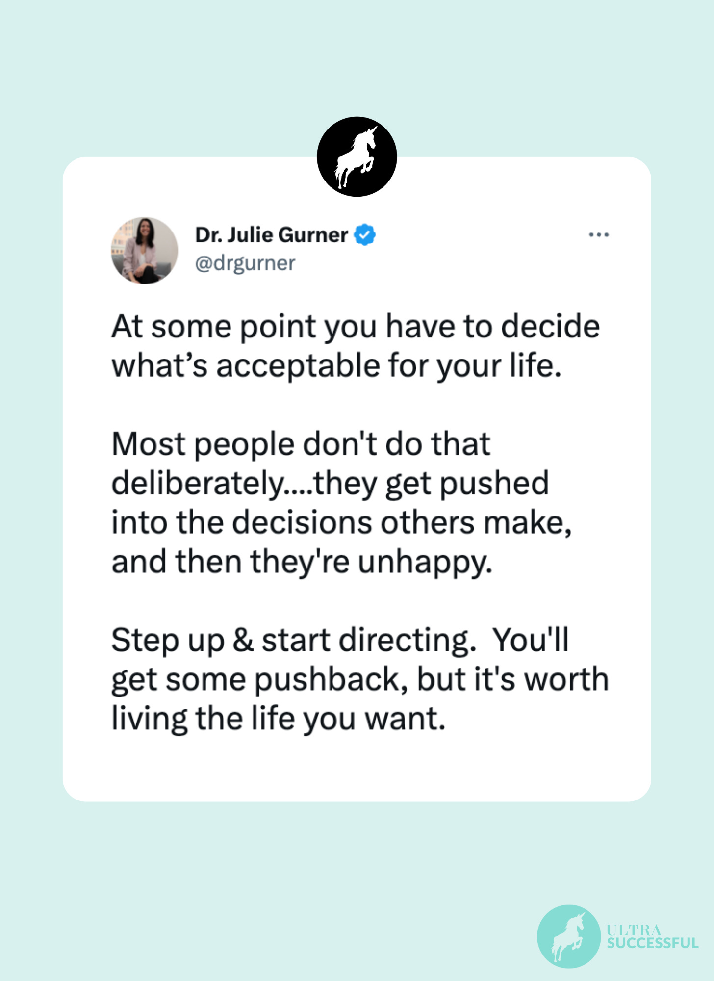 @drgurner: At some point you have to decide what’s acceptable for your life.   Most people don't do that deliberately....they get pushed into the decisions others make, and then they're unhappy.  Step up & start directing.  You'll get some pushback, but it's worth living the life you want.