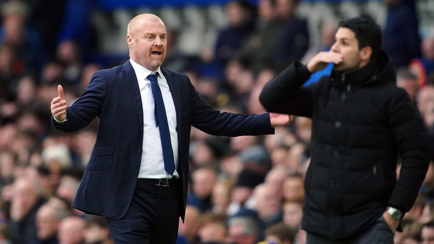 Sean Dyche and Arteta