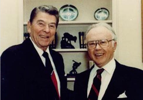 Russell Kirk and Ronald Reagan