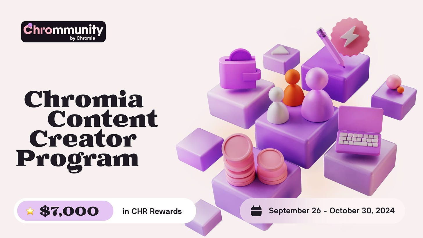 Chromia for Data: Unleash Your Creativity and Win Big in the Chromia Community Content Creator Program!