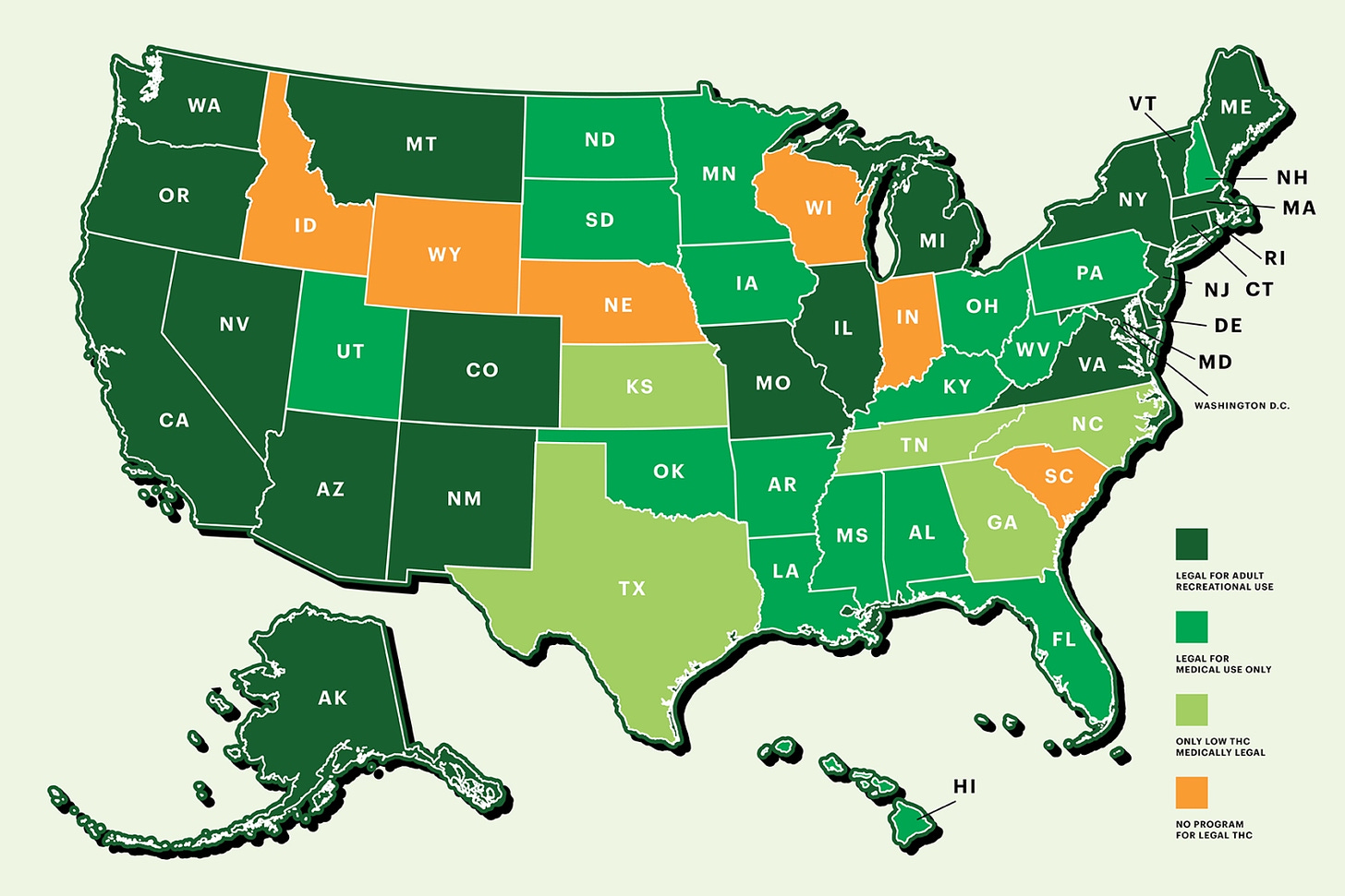 marijuana legalization map cannabis
