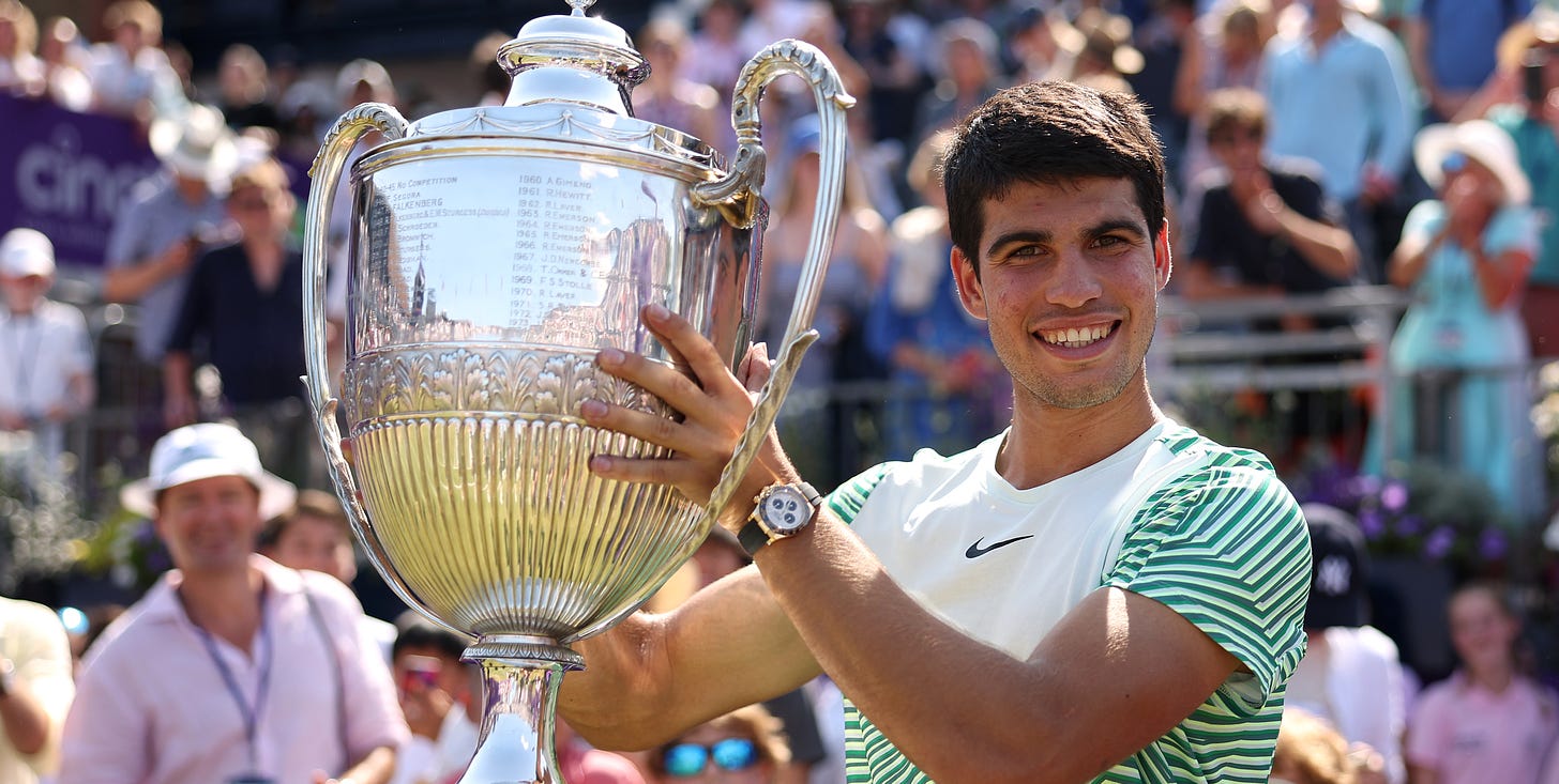 Carlos Alcaraz rose to the challenge at Queen's Club, but can he fend off  Novak Djokovic at Wimbledon?