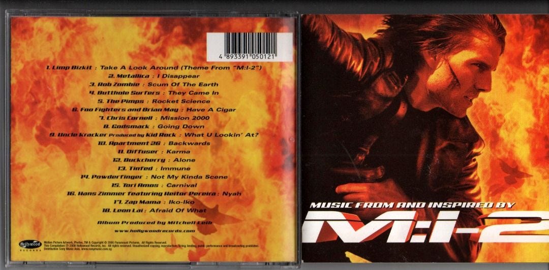 Mission: Impossible 2 (Soundtrack) CD, Hobbies & Toys, Music & Media, CDs &  DVDs on Carousell