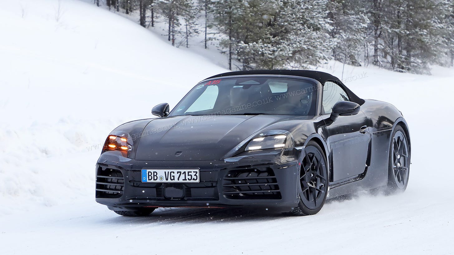 Electric Porsche Boxster: new pictures of near-production sports EV | CAR  Magazine