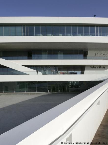 Architecture by David Chipperfield, the America's Cup building 'Veles a Vents' in Valencia