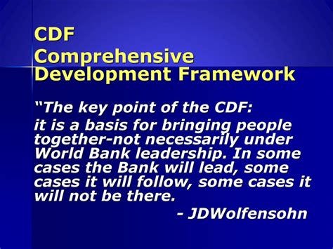 Comprehensive Development Framework and Poverty Reduction Strategies ...