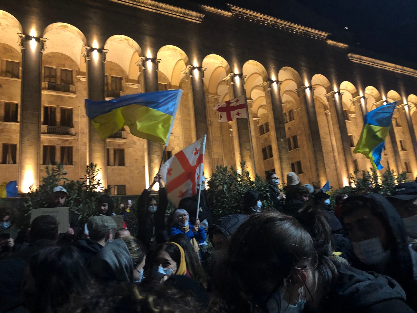 Ukraine solidarity protests in Tbilisi, Georgia 26.02.2022 13 Ukraine solidarity protests in Tbilisi, Georgia 26.02.2022 13