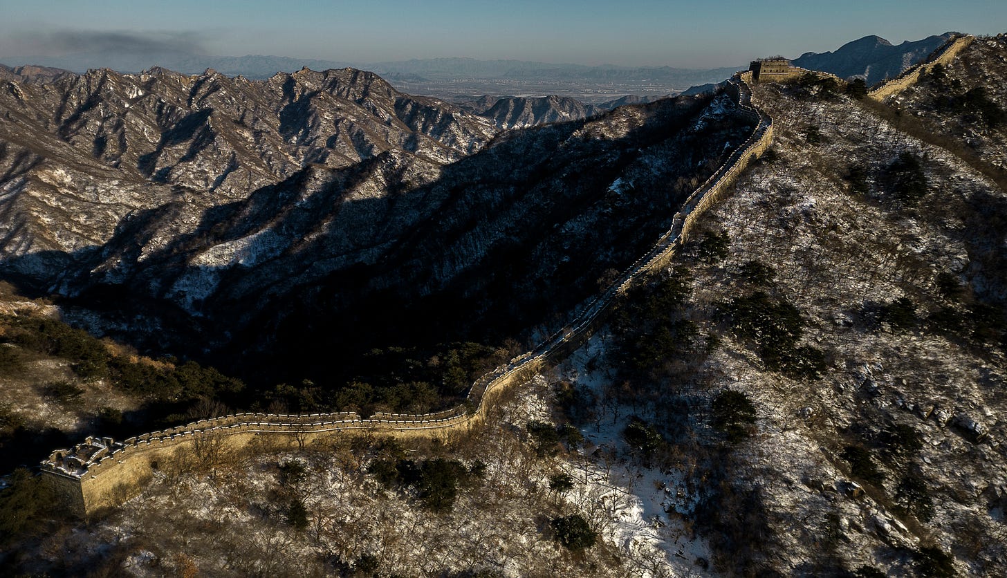 Great Wall of China in winter