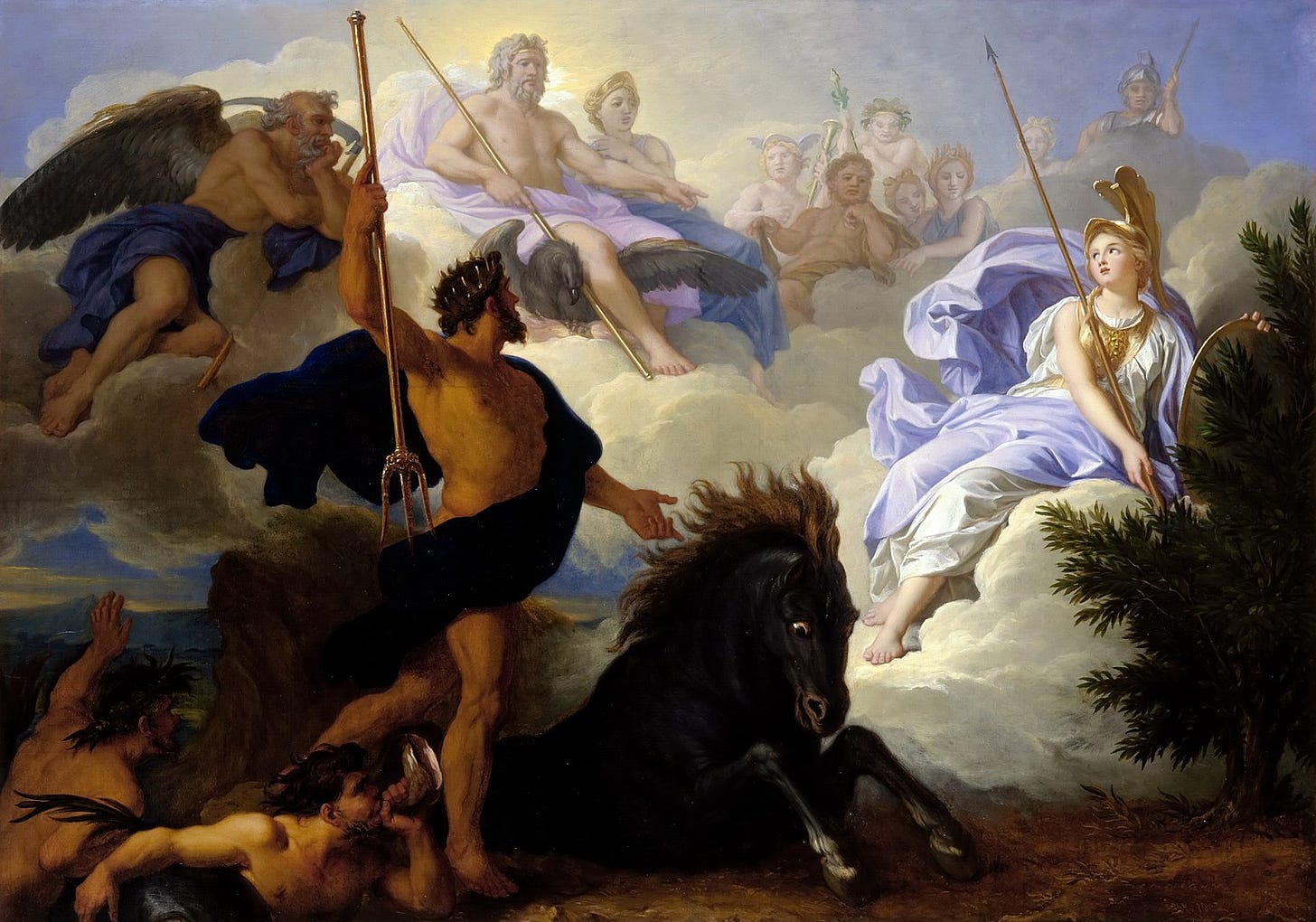 Athena and Poseidon