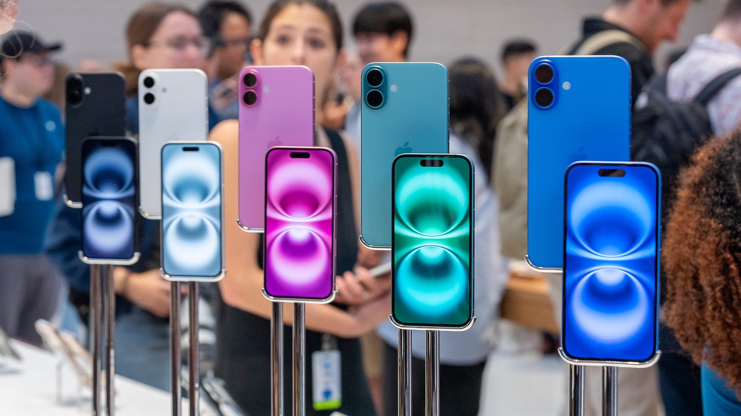 iPhone 16 colors