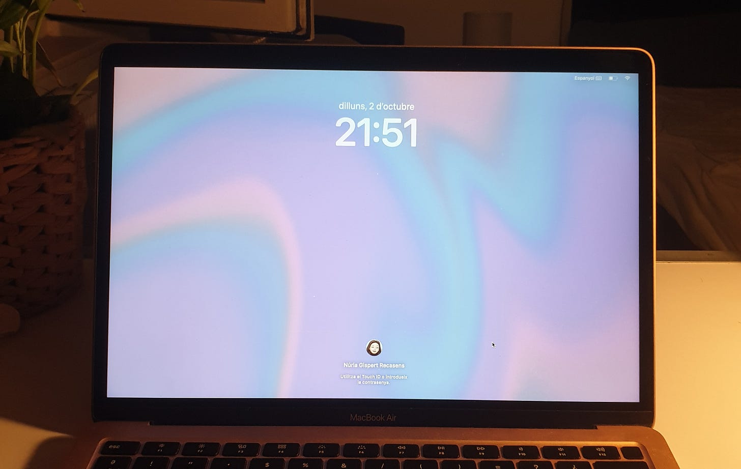 desktop wallpaper on a macbook screen