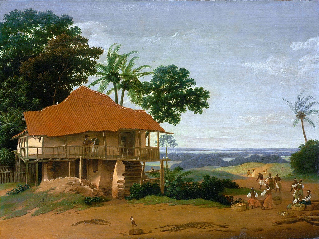 Frans Post - Brazilian Landscape with a Workers House (c. 1655)