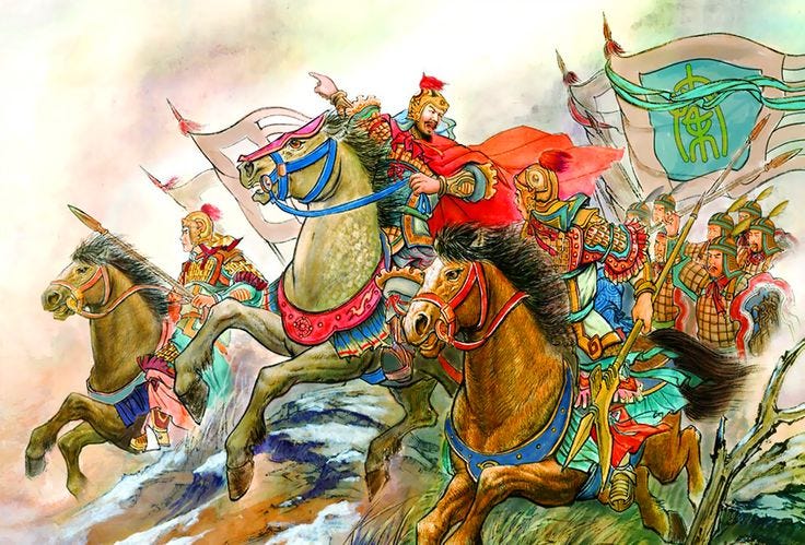 Chinese army on the march, Warring States period, ancient China |  Historical games, Ancient china, Fantasy concept art