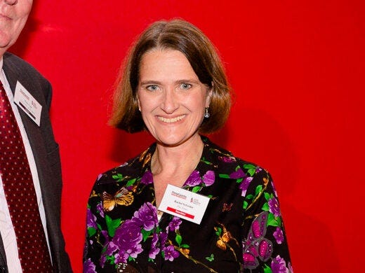 Rachel Sylvester collecting Politics Journalism prize at British Journalism Awards 2016