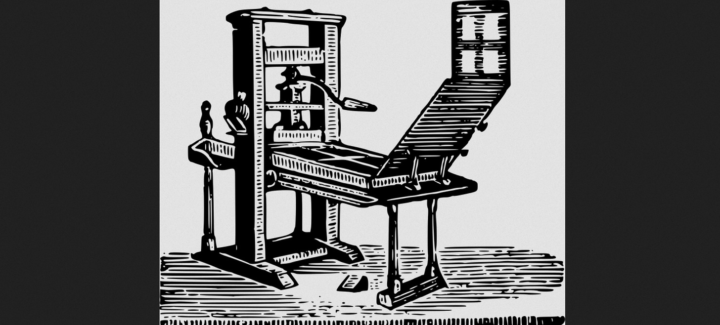 The complete story behind the invention and history of the printing press