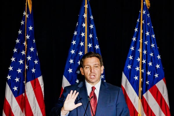 Florida Gov. Ron DeSantis in Doral, Fla. in March. The law signed by Gov. Ron DeSantis on Thursday, will allow juries to recommend capital punishment without a unanimous vote.