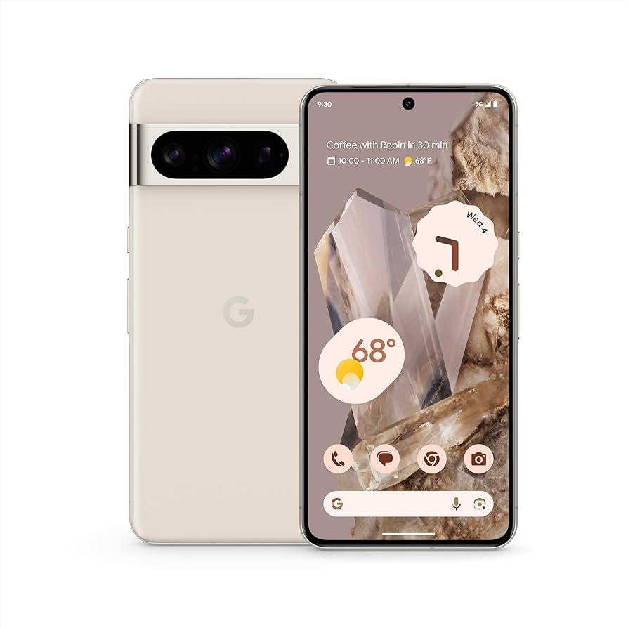 Amazon.com: Google Pixel 8 Pro - Unlocked Android Smartphone with Telephoto  Lens and Super Actua Display - 24-Hour Battery - Porcelain - 128 GB