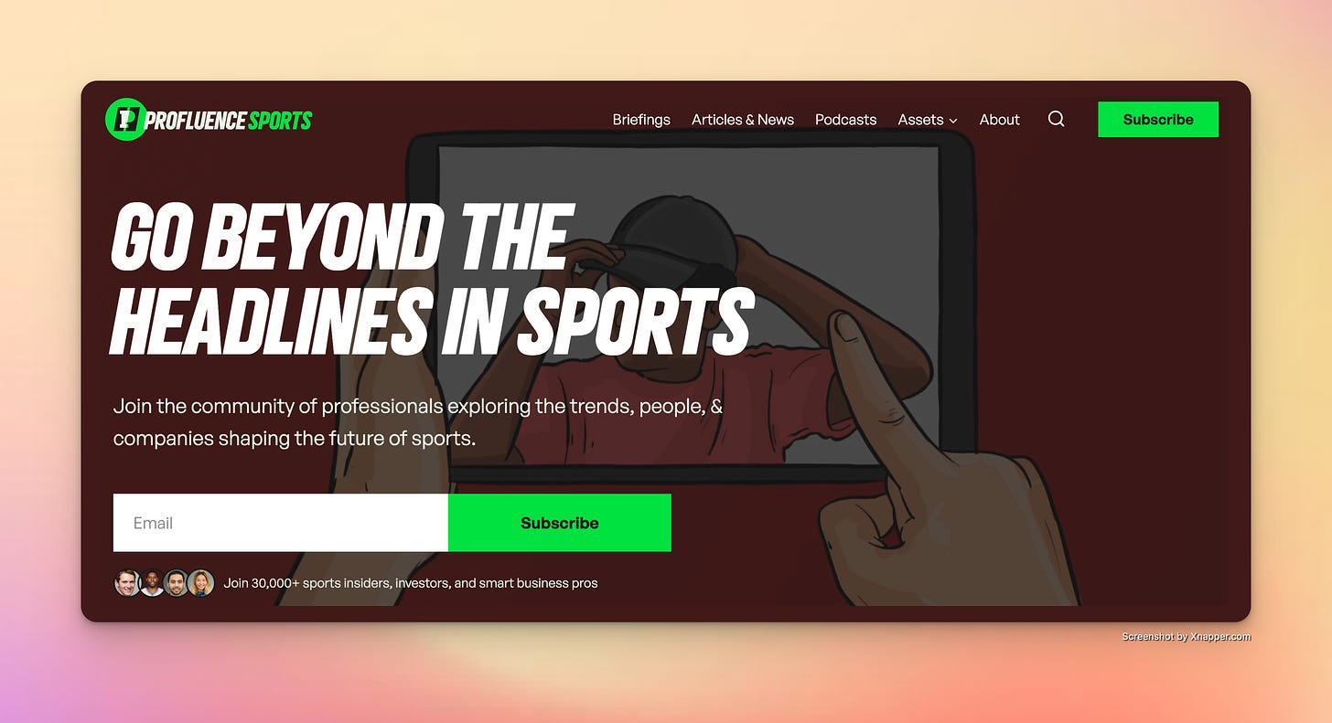 Profluence Sports Website