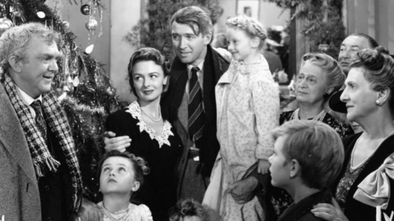 The final scene from It’s a Wonderful Life