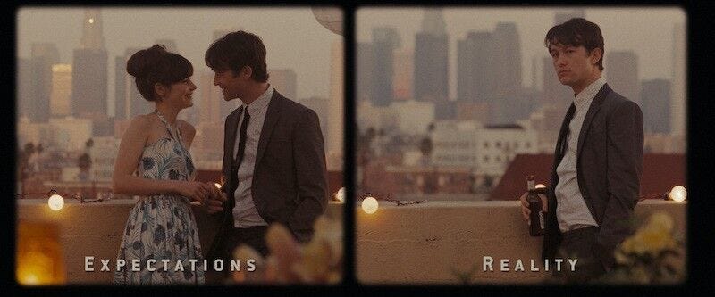 How They Shot the 500 Days of Summer' Expectations vs. Reality Scene