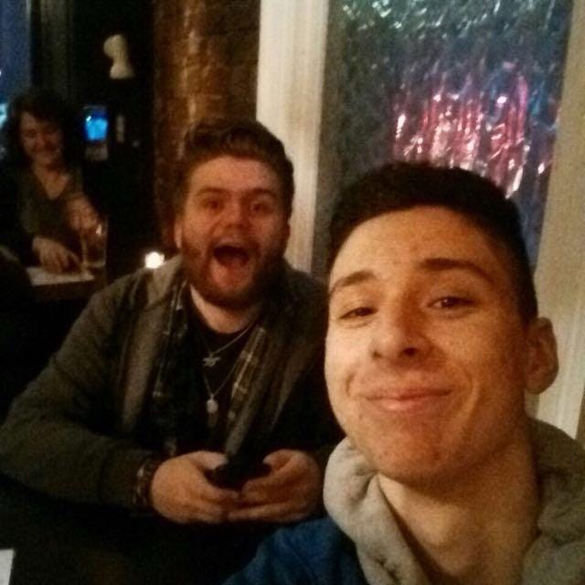 A picture of Tom and Stevie in a Melbourne bar back in 2015.