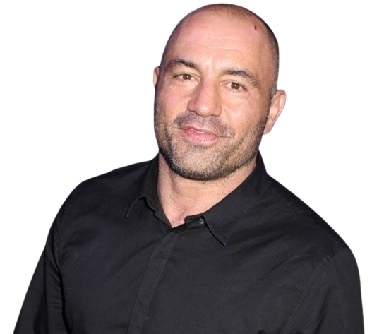 Image of Joe Rogan, influential podcast host, who has increasingly voiced criticism of the Democratic Party.