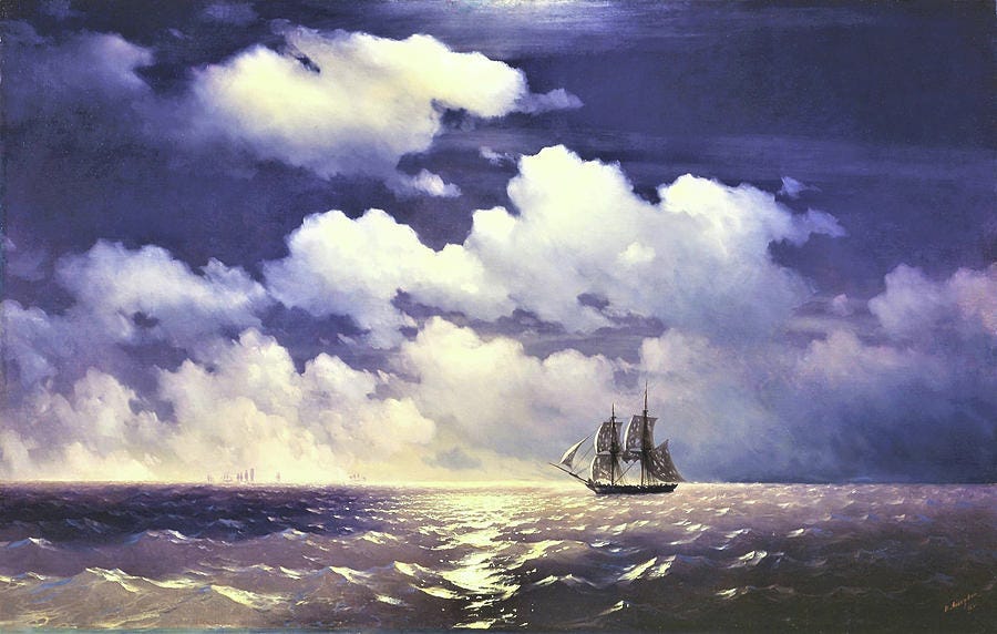 Brig 'Mercury' after a victory over Two Turkish Ships Painting by Ivan  Aivazovsky - Fine Art America