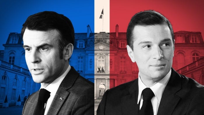 How does 'cohabitation' work in French politics?