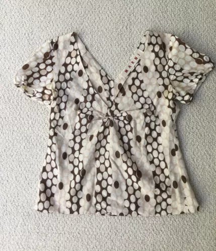 VTG 2000's Marni Deep V Cotton Voile Top - Picture 1 of 3