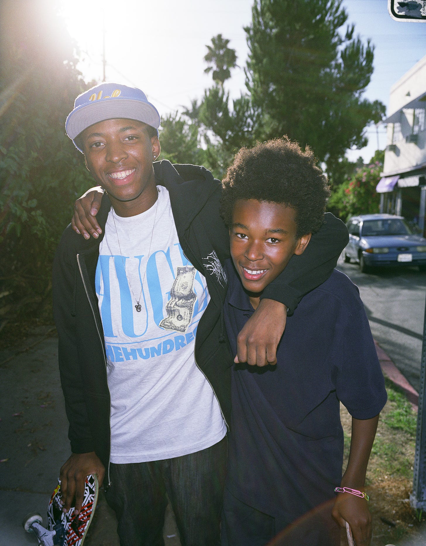 Photo of two teenagers, Fairfax District, Los Angeles