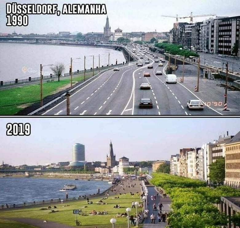 A collage of a road with a river and a city

AI-generated content may be incorrect.