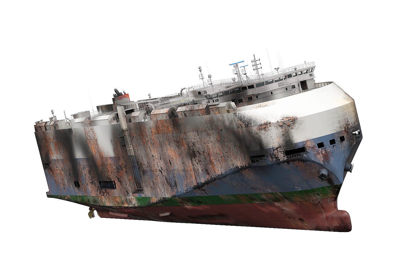 Burnt ship Felicity Ace 3D model