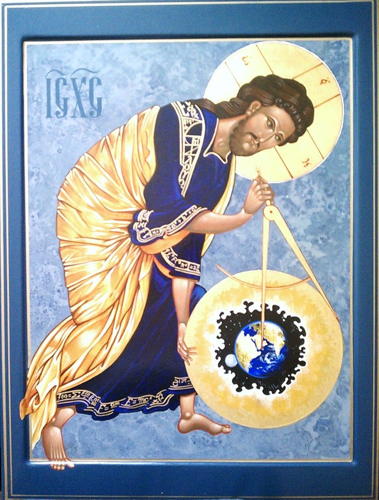 Christ the Divine Architect | Private Collection, 26x32, egg… | Flickr