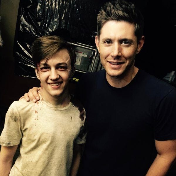 jensen ackles with seth isaac johnson movie tv tech geeks supernatural interview