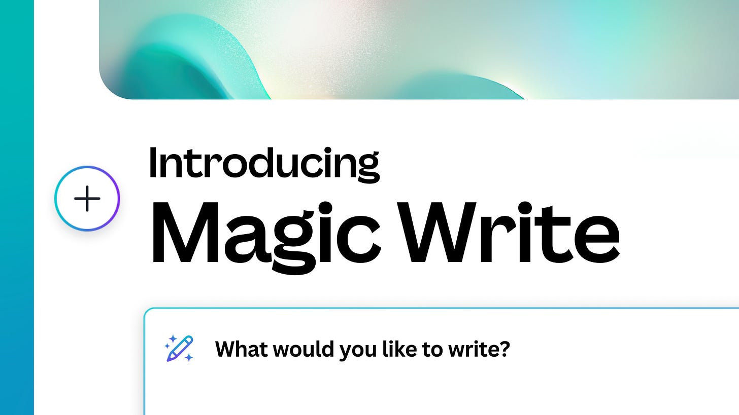 Introducing Magic Write in Canva Docs