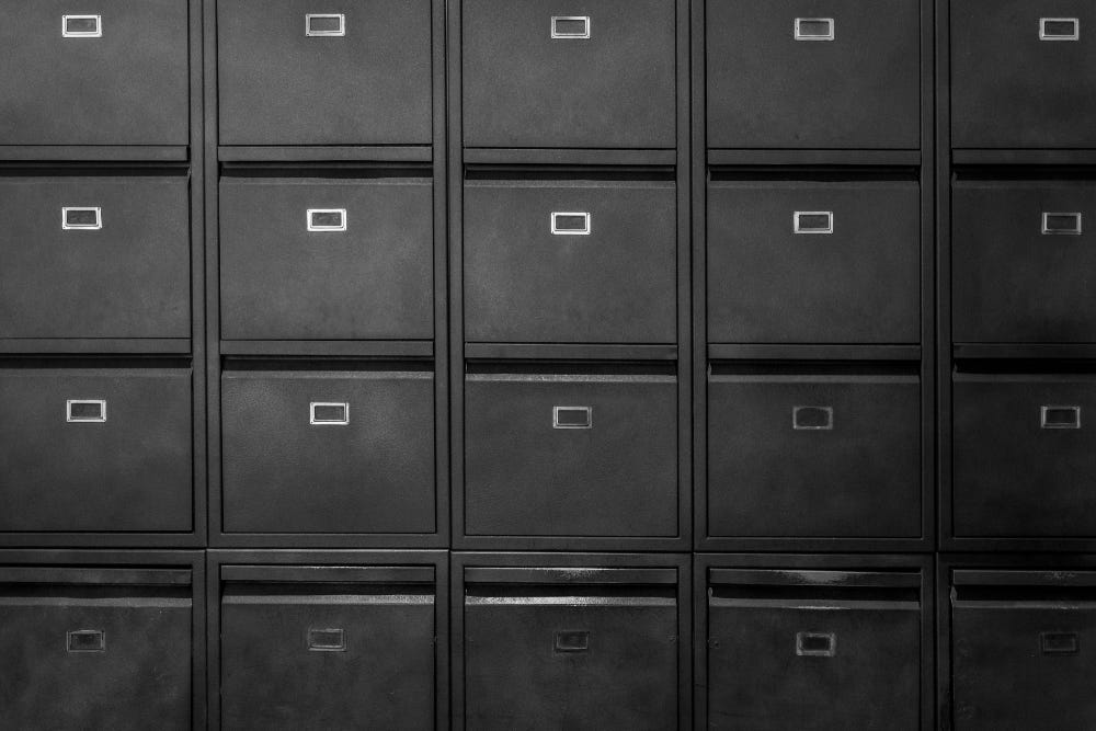 An image of filing cabinets.