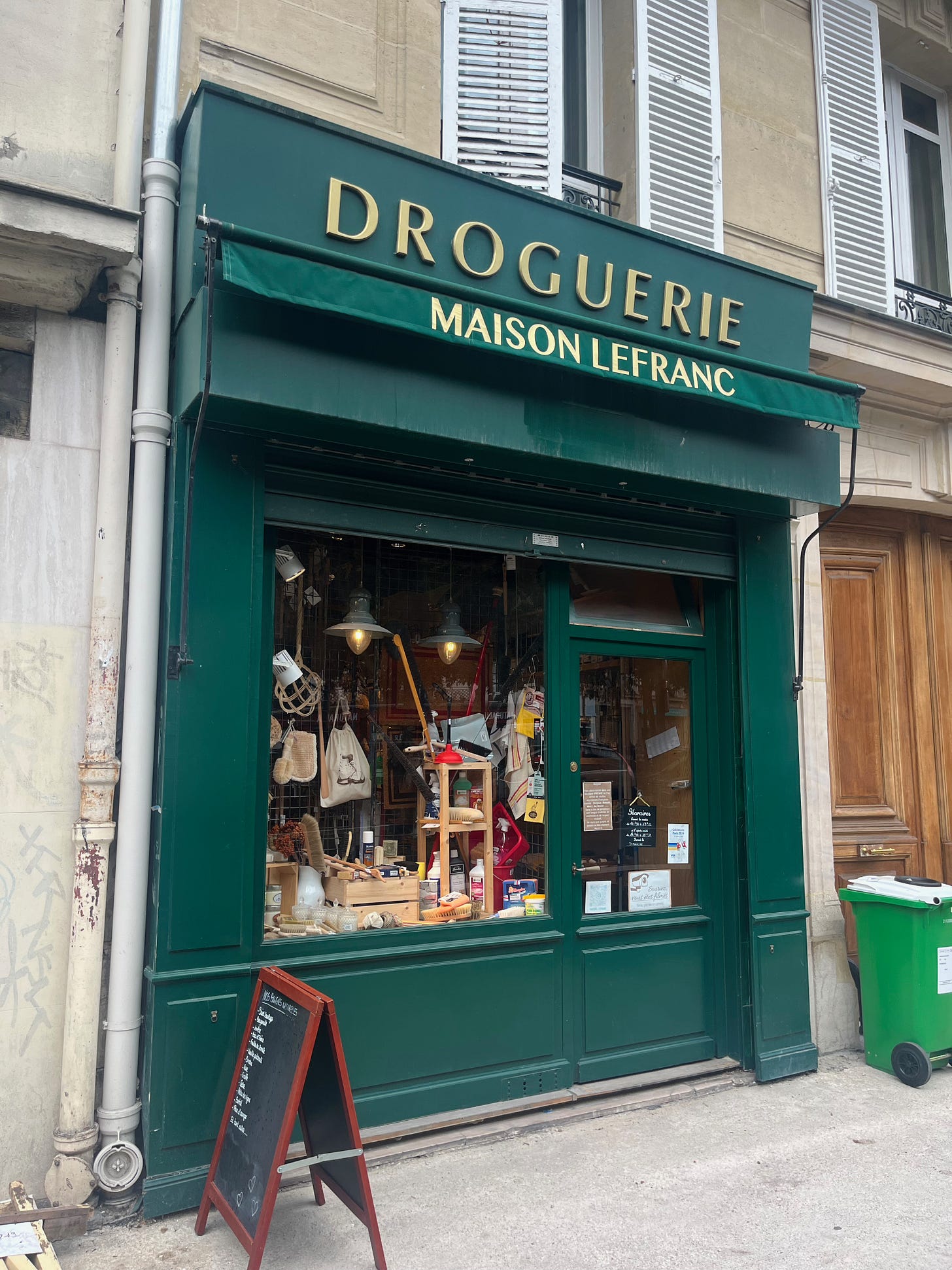 Seemingly-typical Parisian street-level storefront—but looks can be deceiving.