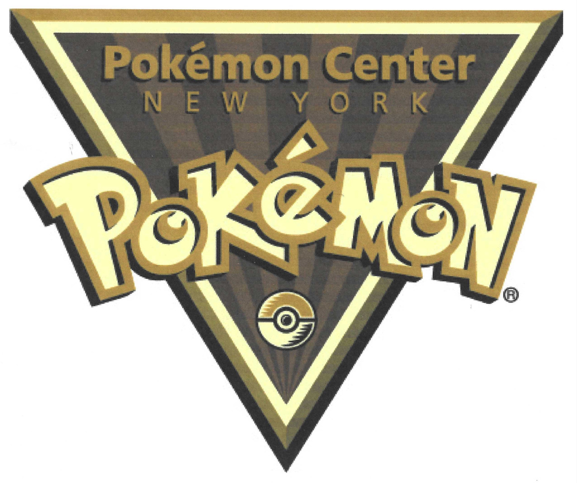 A scan of the Pokémon Center NYC logo