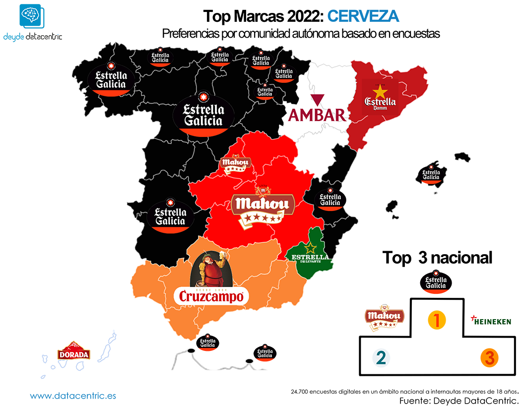 Mapa-top_marcas_CERVEZAS_Espana