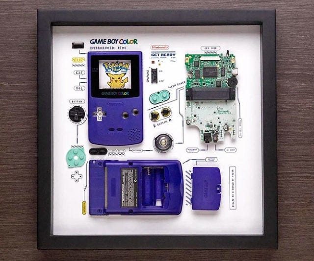 Disassembled Game Boy Color Display