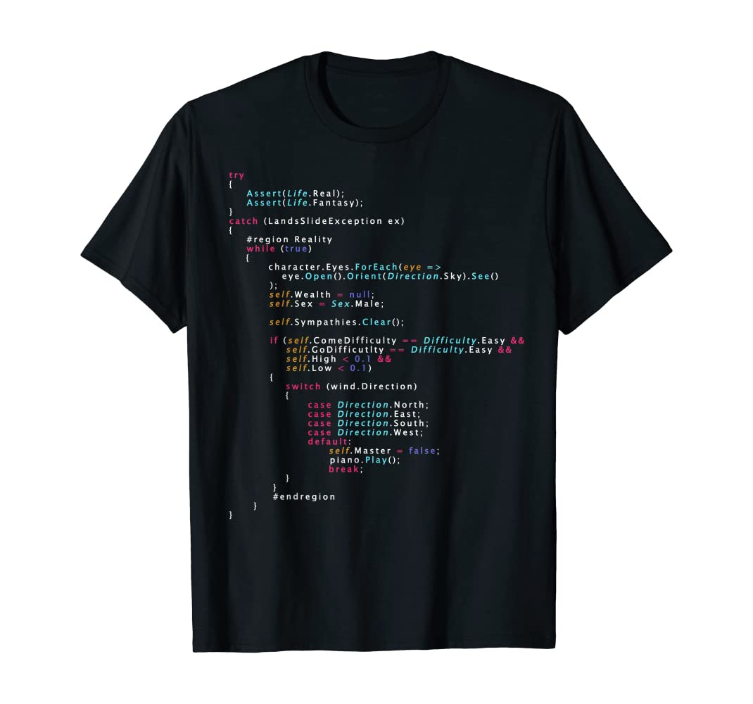 Amazon.com: Is This The Real Life Coding Programming Shirt Color :  Clothing, Shoes & Jewelry